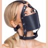 Черный намордник с кляпом-шаром Head Harness With A Gag