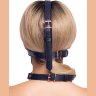 Черный намордник с кляпом-шаром Head Harness With A Gag