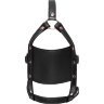 Черный намордник с кляпом-шаром Head Harness With A Gag
