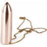 Золотистая вибропуля на цепочке Discreet Pleasure