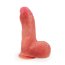 Телесный силиконовый фаллоимитатор на присоске - 16,5 см. - Телесный силиконовый фаллоимитатор на присоске - 16,5 см.