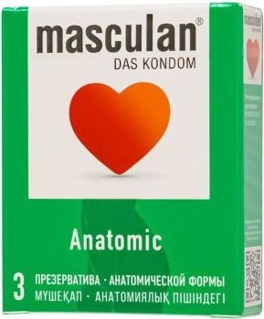 Презервативы анатомической формы Masculan Anatomic - 3 шт.