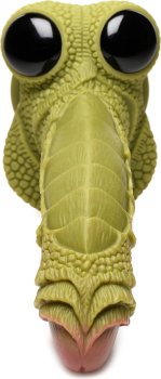 Фантазийный фаллоимитатор Swamp Monster Green Scaly Silicone Dildo - 23,9 см.