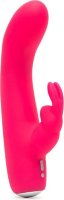 Розовый вибратор-кролик Rechargeable Mini Rabbit Vibrator - 15,2 см.
