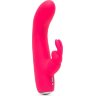 Розовый вибратор-кролик Rechargeable Mini Rabbit Vibrator - 15,2 см.