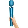 Бирюзовый перезаряжаемый жезловый вибратор Le Wand с 20 режимами