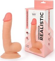 Телесный реалистичный фаллоимитатор Erowoman