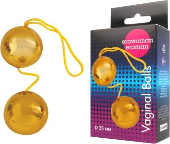 Золотистые вагинальные шарики Balls