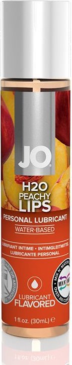 Лубрикант с ароматом персика JO Flavored Peachy Lips - 30 мл.