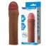 Коричневая насадка на пенис Chane - 18 см. - Коричневая насадка на пенис Chane - 18 см.