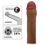 Коричневая насадка на пенис Chane - 18 см. - Коричневая насадка на пенис Chane - 18 см.