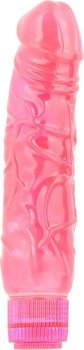 Розовый водонепроницаемый реалистик H2O MEGA MAN WATERPROOF VIBRATOR - 19 см.