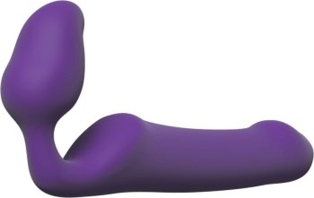 Фиолетовый безремневой страпон Queens L