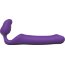 Фиолетовый безремневой страпон Queens L  Цена 11 689 руб. - Фиолетовый безремневой страпон Queens L