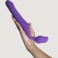 Фиолетовый безремневой страпон Queens L  Цена 11 689 руб. - Фиолетовый безремневой страпон Queens L