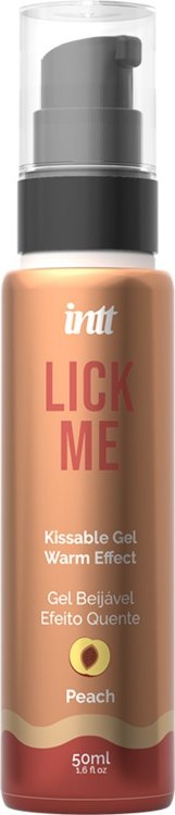 Гель Lick Me с согревающим эффектом и ароматом персика - 50 мл.