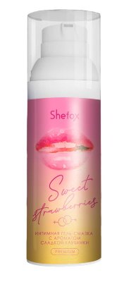 Интимная гель-смазка Shefox Premium «Сладкая клубника» - 50 мл. Предназначена для вагинального, анального и орального секса. Восполняет недостаток естественной смазки, делая контакт с партнером более комфортным. Не нарушает pH-баланса естественной среды организма. Вкус и аромат банана усиливает удовольствие активного партнера при оральном сексе. Гель-смазка подходит для использования с презервативом и без него. Не повреждает латекс. Не пачкает одежду и постельное белье. Легко смывается с кожи мыльной водой. глицерин, вода, ПЭГ-8, гидроксиэтилуеллюлоза, пантенол, метилпарабен, пропилпарабен, аллантоин, ароматизатор пищевой. Страна: Россия. Объем: 50 мл.
