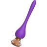 Фиолетовый вибромассажер Nipple Vibrator - 14,5 см.