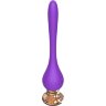 Фиолетовый вибромассажер Nipple Vibrator - 14,5 см.