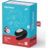 Черный вибратор для пар Double Joy с управлением через приложение