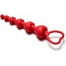Бордовая анальная цепочка Love Beam - 19 см.
