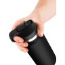 Черный мастурбатор в виде бутылки Fap Flask