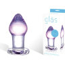 Классическая анальная пробка Amethyst Rain Small - 8 см.