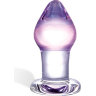 Классическая анальная пробка Amethyst Rain Small - 8 см.