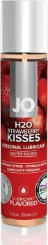 Смазка с ароматом клубники JO Flavored Strawberry Kiss - 30 мл.