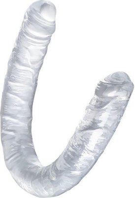 Прозрачный двухсторонний фаллоимитатор Double Dildo - 40 см. Длина: 4 см. Диаметр: 3.5 см. Двусторонний фаллоимитатор загнутой формы. Можно использовать и соло и в паре. Он легко разгибается, а потом возвращается в первоначальный вид. Оба конца имеют натуральную форму с головкой для максимально реалистичных ощущений. Минимальный диаметр - 3 см. Страна: Китай. Материал: термопластичная резина (TPR).