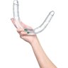 Прозрачный двухсторонний фаллоимитатор Double Dildo - 40 см.