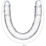 Прозрачный двухсторонний фаллоимитатор Double Dildo - 40 см.