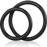 Набор из двух черных силиконовых колец разного диаметра SILICONE COCK RING SET