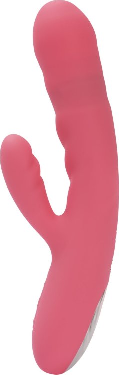 Розовый вибратор-кролик с функцией пенетрации Avery - 19,5 см.