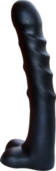 Чёрный фаллоимитатор-гигант PREDATOR - 37 см.