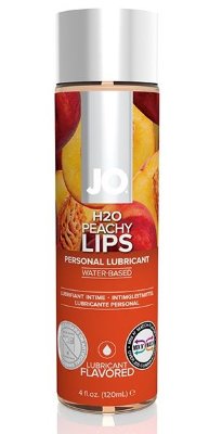 Лубрикант на водной основе с ароматом персика JO Flavored Peachy Lips - 120 мл.  Цена 3 448 руб. После первого же использования смазки JO Flavored на водной основе вы поймаете себя на том, что это лучшее, что вы когда-либо пробовали. Натуральный состав без искусственных добавок, лёгкая консистенция, приятные ощущения при нанесении, отсутствие липкости, длительное скольжение… Добавьте к этому будоражащий аромат персика, чтобы понять – этот лубрикант совершенен! Glycerin, Water (Aqua), Flavor (Aroma), Cellulose Gum, Methylparaben, Propylparaben. Страна: США. Объем: 120 мл.
