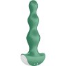 Зеленая анальная пробка с вибрацией Lolli Plug 2 - 14 см.