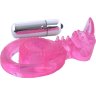 Розовая вибронасадка со стимулятор клитора Язычок