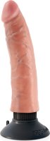 Вибромассажер телесного цвета 7 Vibrating Cock - 20 см.