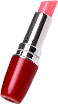 Красный мини-вибратор в форме губной помады Lipstick Vibe