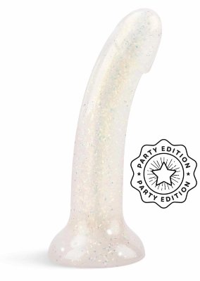 Фаллоимитатор из жидкого силикона с блестками Dildolls Extravaganza  Цена 7 766 руб. Длина: 18 см. Диаметр: 3.5 см. Погрузитесь в эксцентричную феерию с лимитированной версией Dildolls - Extravaganza! Этот уникальный фаллоимитатор создан для того, чтобы добавить ярких красок в ваши интимные моменты. Наслаждайтесь его мягкостью и эластичностью, благодаря премиальному жидкому силикону, который подарит невероятные ощущения. Этот аксессуар идеально подходит как для пар, так и для сольных экспериментов. Но не упустите шанс — лимитированная версия доступна только до тех пор, пока не исчезнет с прилавков навсегда! Поймайте свою Extravaganza и осветите свои ночи! Рабочая длина - 14,8 см. Страна: Китай. Материал: силикон.