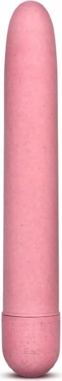 Розовый биоразлагаемый вибратор Eco - 17,8 см.