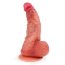 Телесный силиконовый фаллоимитатор на присоске - 24 см.  Цена 8 387 руб. - Телесный силиконовый фаллоимитатор на присоске - 24 см.