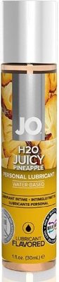 Смазка с ароматом ананаса JO Flavored Juicy Pineapple - 30 мл.  Цена 1 621 руб. JO Flavored Juicy Pineapple - превосходный аромат ананаса и длительное скольжение. Только натуральные компоненты, без искусственных добавок. Нежный как силиконовый. Безопасен для латексных изделий. Страна: США. Объем: 30 мл.
