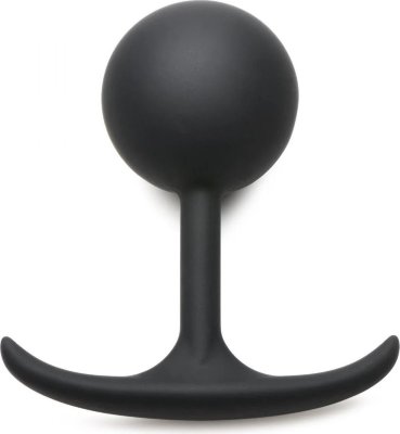 Черная анальная пробка с утяжелением Comfort Plugs Premium Silicone 4.7’’ Weighted Round Plug - 12 см. Длина: 12 см. Диаметр: 5.6 см. Наслаждайтесь утяжеленным центром анальной пробки Premium Silicone Weighted Round Plug, поскольку он создает дополнительное давление внутри вас, когда вы меняете положение! Позвольте гравитации усилить ваше удовольствие, пока пробка тянется вниз, и тренируйте мышцы сфинктера, чтобы удерживать ее на месте, не позволяя ей выскользнуть! В отличие от других игрушек, эта пробка утяжелена металлическим сердечником, поэтому вам придется напрягать мышцы сфинктера, чтобы удерживать ее. Тренируйте ягодицы и наслаждайтесь дополнительным давлением на внутренние органы, перемещаясь в разных положениях! Пробка покрыта шелковистым и мягким силиконом премиум-класса не содержащим фталатов, мягким и безопасным для тела материалом, который совместим только со смазками на водной основе. Тонкая шейка пробки и узкое изогнутое основание делают комфортным и безопасным ношение пробки в течение длительного времени. Чтобы очистить пробку промойте её теплой водой с мягким мылом, а затем распылите чистящее средство для игрушек. Храните вдали от прямых солнечных лучей и не допускайте прямого контакта с другими силиконовыми изделиями. Характеристики: - Внутри тяжелый металлический шар - Общий размер: 12 см - Длина шарика: 5.6 см - Длина шеи: 5 см - Всего вставляемая длина: 10.7 см - Диаметр пробки: 5.6 см - Длина основания: 11 см - Вес 275 г - Материалы : силикон, металл - Цвет : черный - Бренд Heavy Hitters - Производство США Рабочая длина - 10,7 см. Страна: Китай. Материал: металл, силикон.