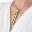 Золотистый вибромассажер-кулон Necklace Vibe - Золотистый вибромассажер-кулон Necklace Vibe