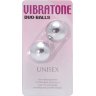 Серебристые шарики VIBRATONE DUO BALLS SILVER BLISTERCARD