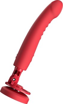 Красный вибратор Mission 2 с технологией Touch-Sense - 20 см.