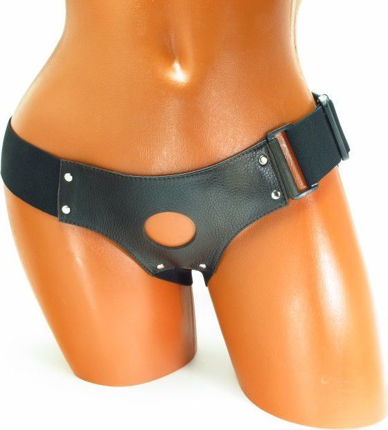 Трусики для страпона коричневого цвета