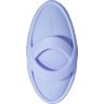 Голубой вибромассажёр на пальцы Echo 2 с функцией нагрева